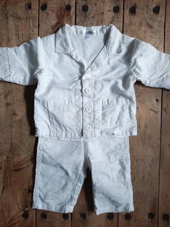 Ensemble coton et lin 3 mois