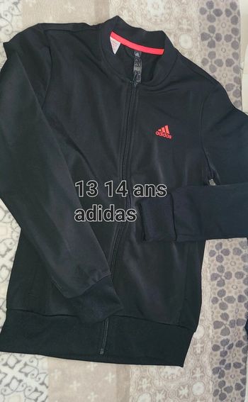 Veste zippée adidas 13 14 ans