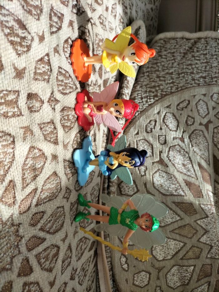 Lot de 4 figurines fée