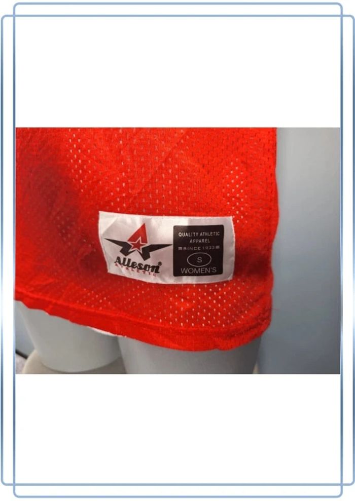 Maillot d entraînement de basket alleson athletic reversible / femme taille S / rouge et blanc - photo numéro 4