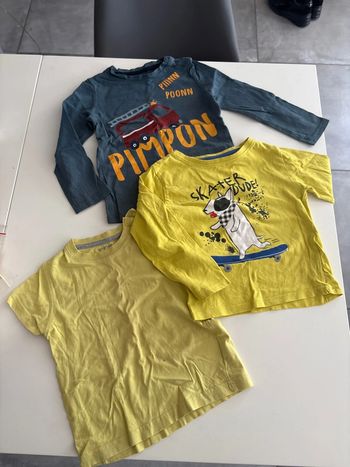 Lot tee shirt garçon
