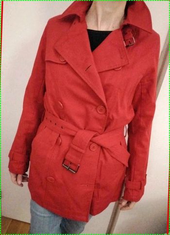 Trench rouge femme taille 38 marque Softgrey