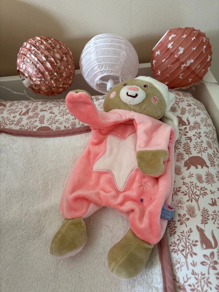 Doudou Ourson Rose Sucre d’orge - photo numéro 3