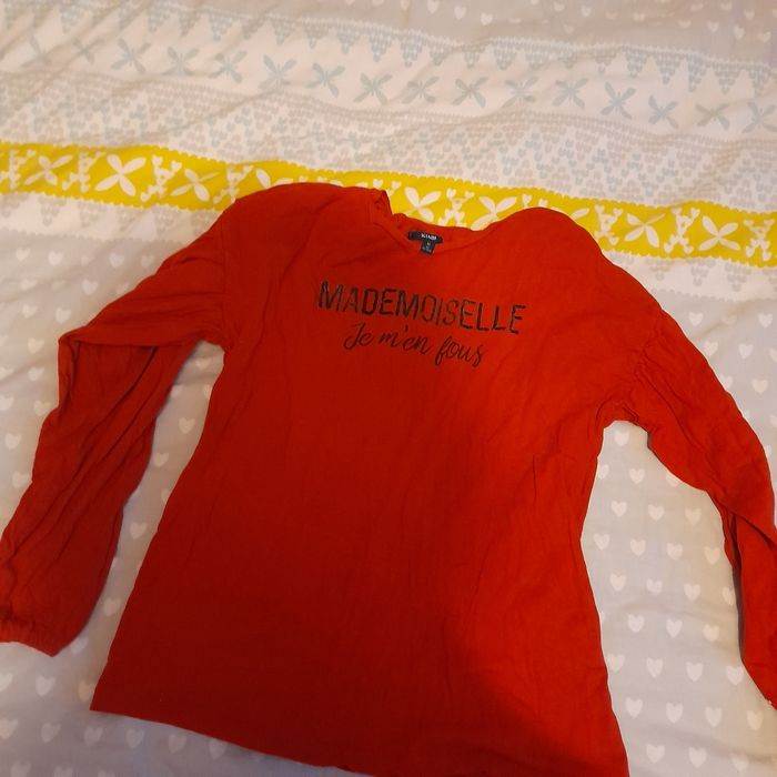 T shirt manche longue mademoiselle taille m - photo numéro 4