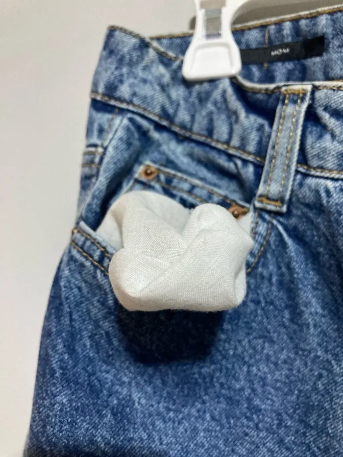 Jean mom bleu Bershka – Taille 34 - photo numéro 8