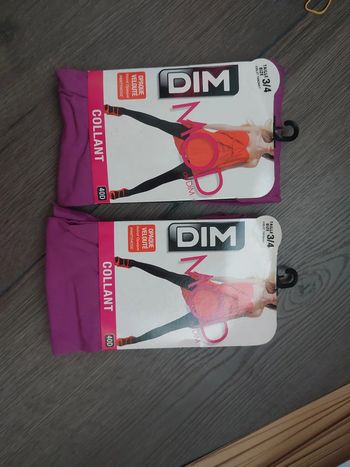 Lot de deux collants violet