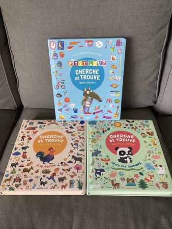 Lot 3 livres cherche et trouve