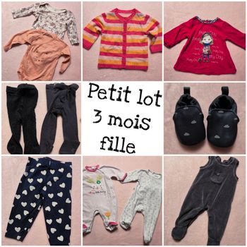 Lot 3 mois fille