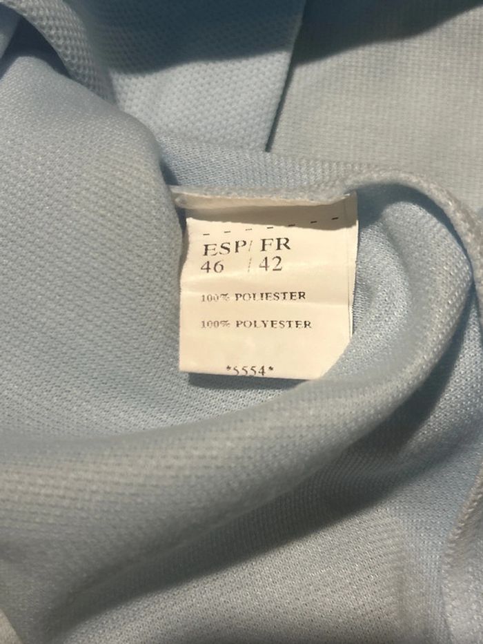 Robe vintage et kitsch bleu ciel matière polo 42 Arabesco - photo numéro 4