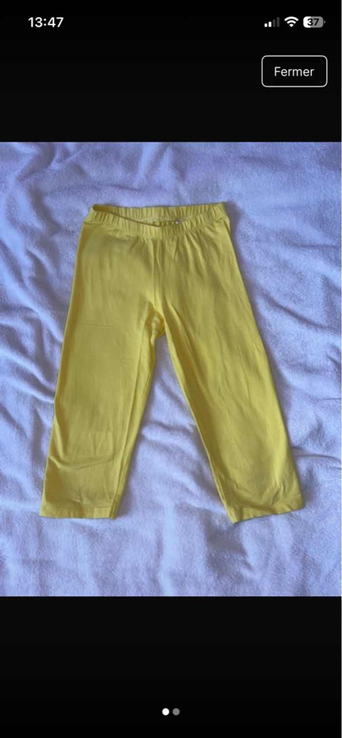 Legging enfant jaune