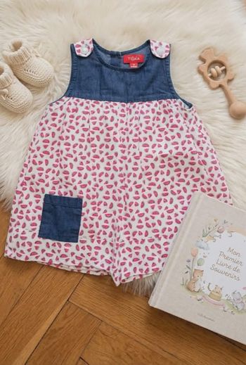 Robe d'été pastèques et jean - Tissaia (12 mois)