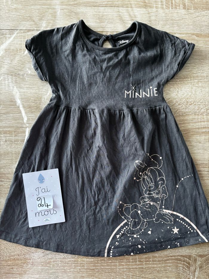 Robe grise Minnie DISNEY t.24m