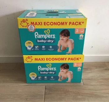 272 couches Pampers baby dry taille 3