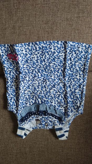 Débardeur bleu /blanc Catimini