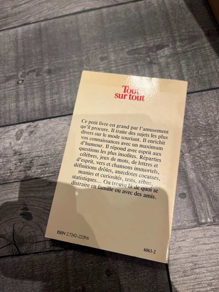 Livre tout sur tout - photo numéro 5