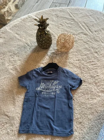 T-shirt tape à l’œil 3 ans bleu Michigan