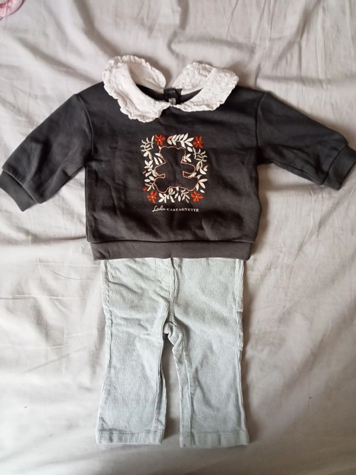 Ensemble fille pull + pantalon