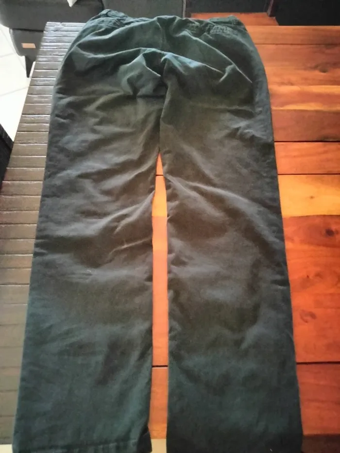 Pantalon toile uni noir en S Kiabi - photo numéro 3