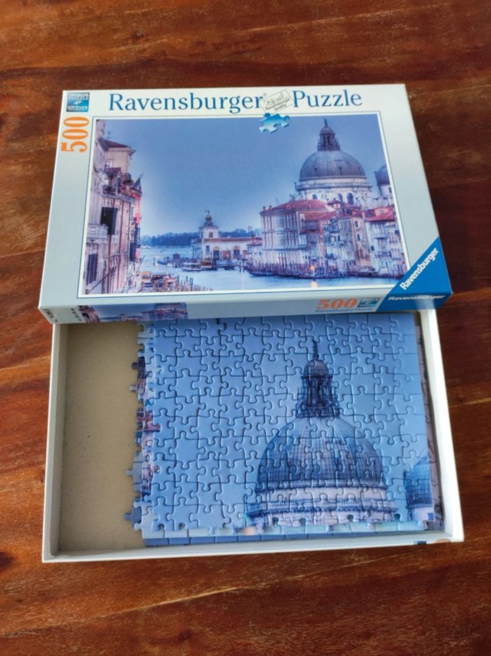 Magnifique puzzle La Venise bleue Ravensburger 500 pièces - photo numéro 3