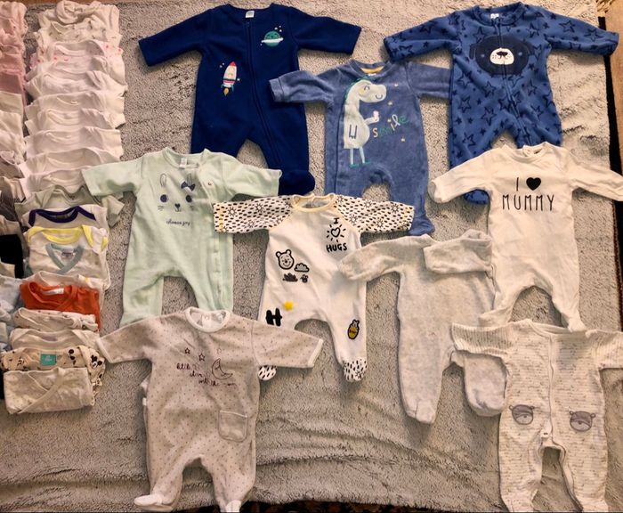 Grand lot vêtements bébé fille 1 mois – NEUFS ++ & complets - photo numéro 9