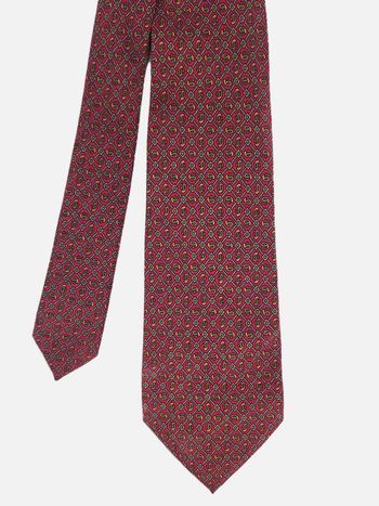 Cravate Edsor Kronen - 100% Soie à Motif Cachemire / Paisley - Vintage