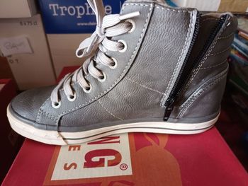 Basket montante cuir 36