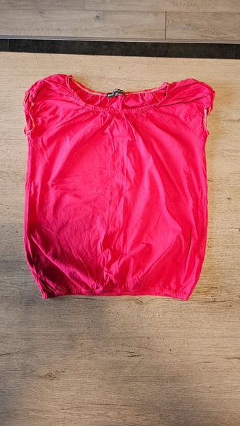 Blouse fushia sans manche, MusTHave, L, neuf