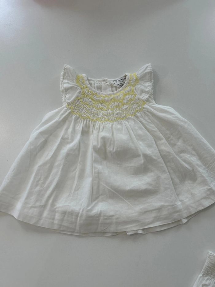Ensemble robe et bloomer Cyrillus 3 mois - photo numéro 3