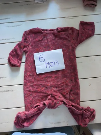 Pijama hiver bébé fille 6 mois