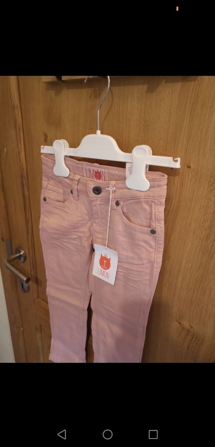 Jeans slim Limon en rose 4 ans - photo numéro 3