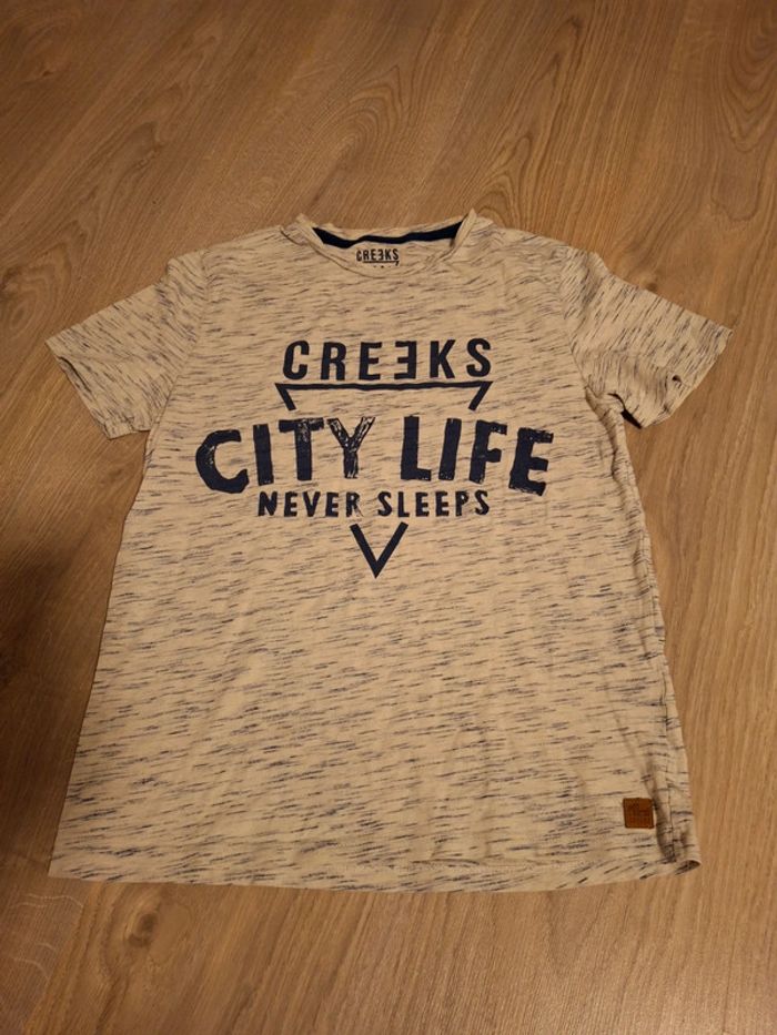 T shirt garçon creeks taille 14 ans garçon