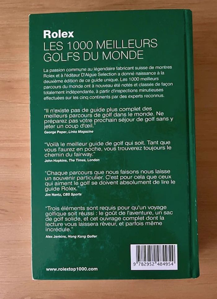 Livre - Guide Rolex Golf - photo numéro 2