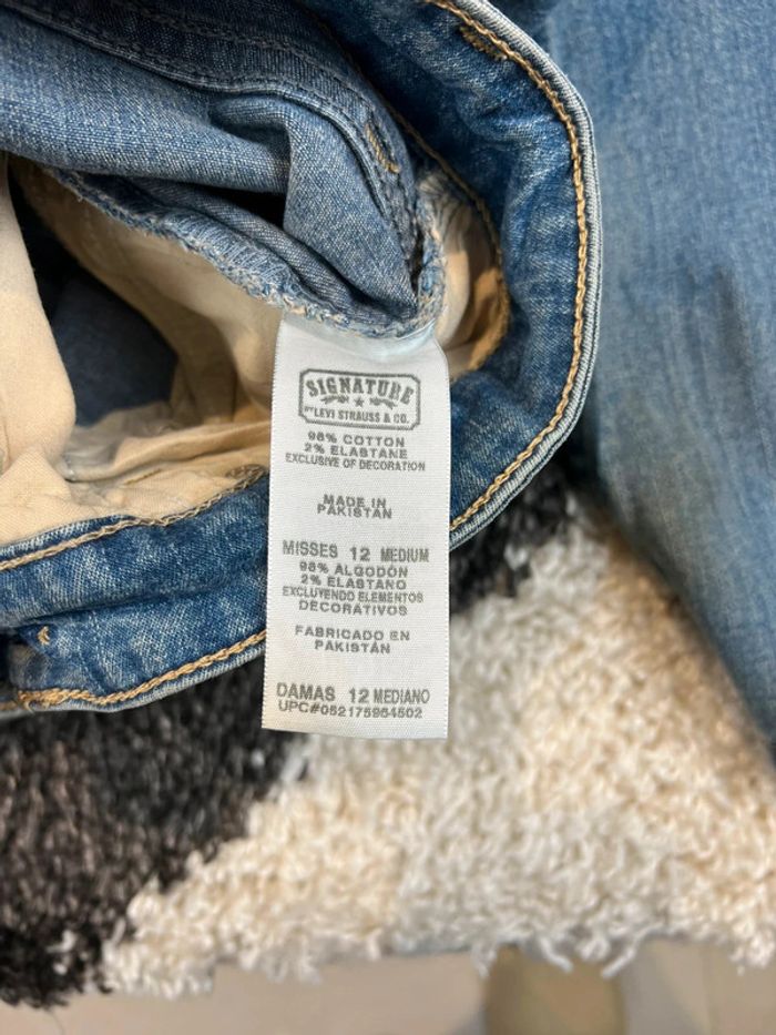 Jean Levis évasé pattes d’éléphant At Waist Bootcut bleu taille 12 / L - photo numéro 9