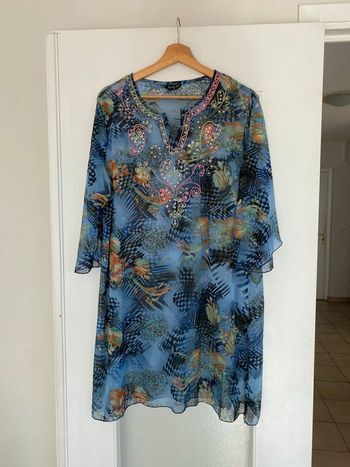 Robe de plage bleue Donna io