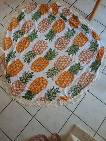 Serviette ronde ananas