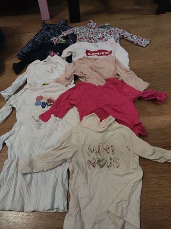 Lots de 10 t shirts manches longues 6 mois 