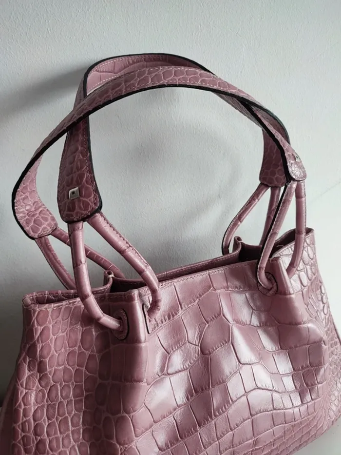 Sac à main Le Tanneur Lila Croco - photo numéro 3