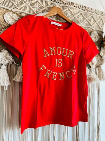 T-shirt "Amour is French" S/M Neuf