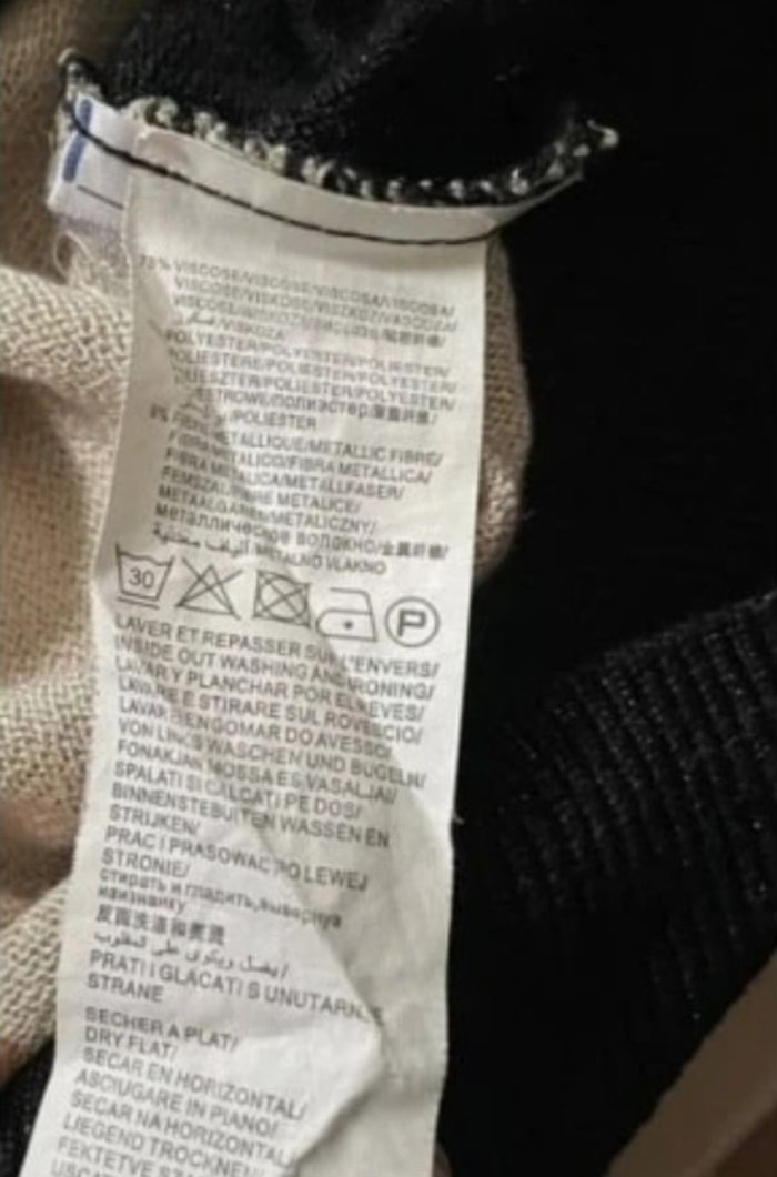 Pullover noir & doré 36/S - Kiabi - photo numéro 4