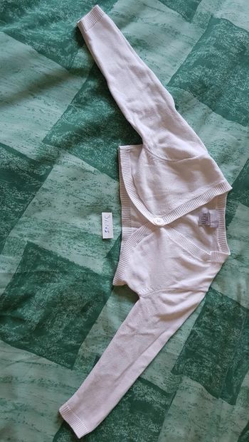 Bolero blanc, cyrillus, 3 ans