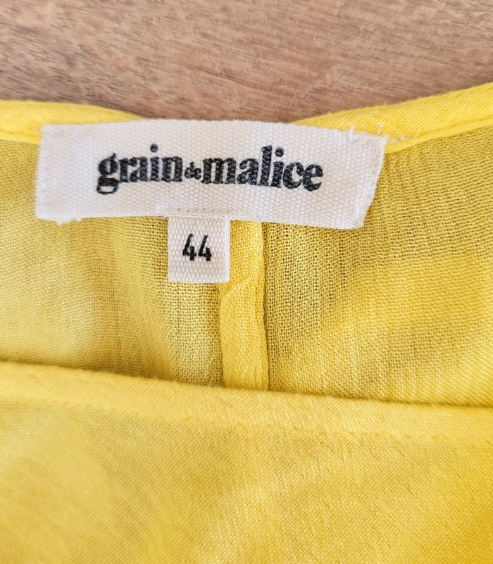 Blouse manches courtes jaune Grain de Malice Taille 44 - photo numéro 7