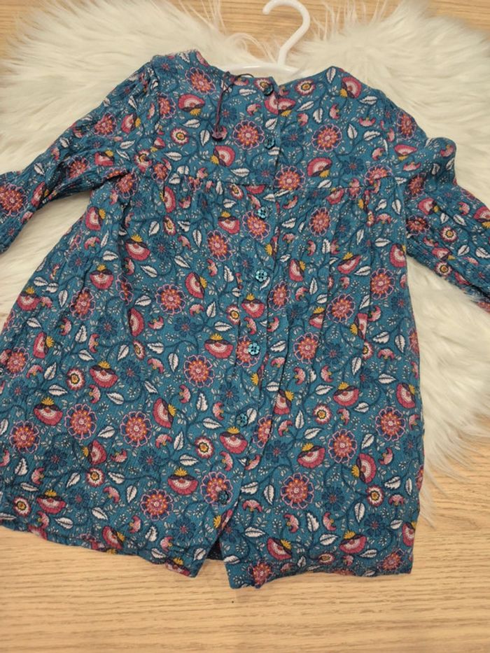💙 Robe bleu "Au clair de la Brume" Sergent Major 24 mois - photo numéro 2