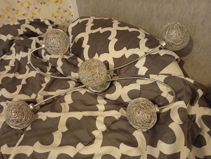 lustre avec 5 boules et - photo numéro 2
