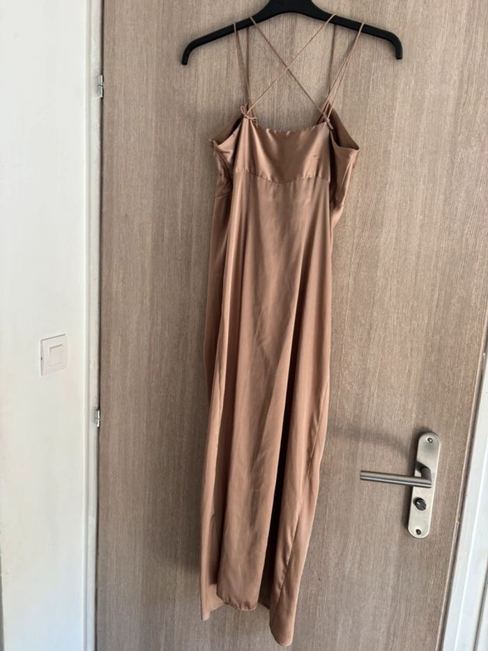 Très jolie robe croisée beige - Zara - S - photo numéro 5
