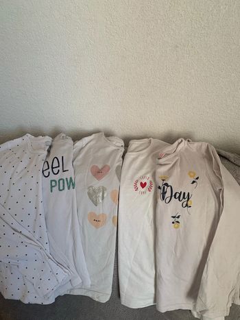 Lot 5 t-shirt manches longues
