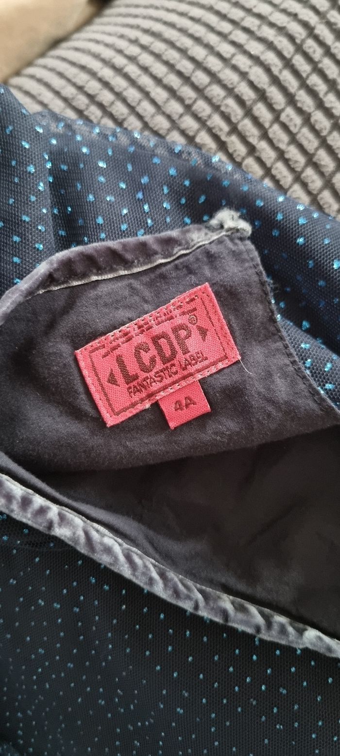 Robe paillettes bleu marine et gilet - photo numéro 6