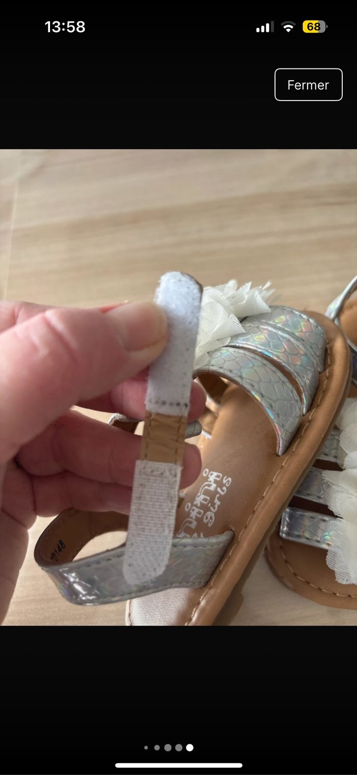 👶 Sandales fille taille 20 – marque Nini & Girls 🌸✨ - photo numéro 8