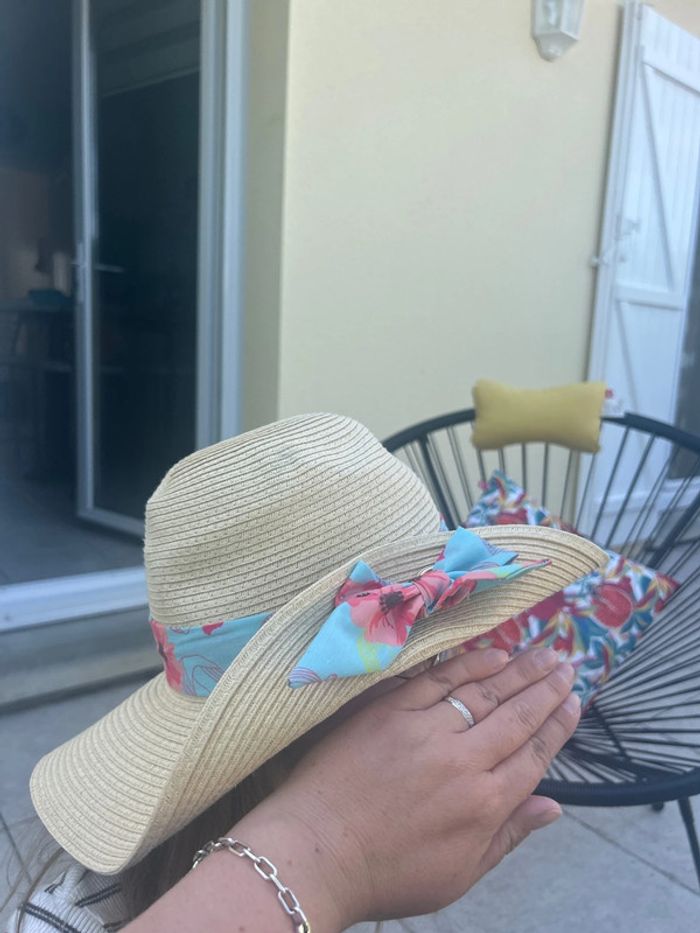 Chapeau de paille 55 cm - photo numéro 6