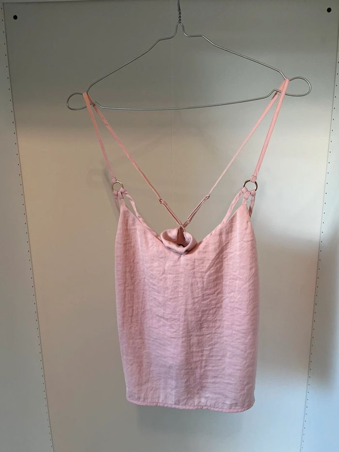 Débardeur rose avec dos croisé Undiz