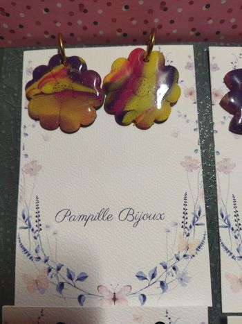 Boucles d'oreilles marguerite fun